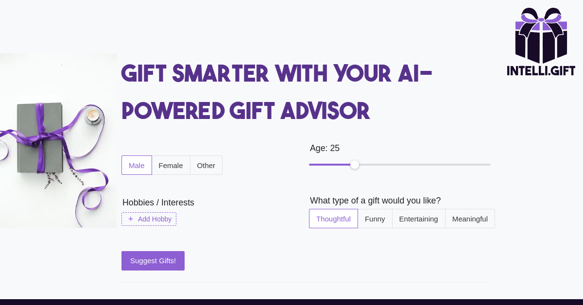 Intelli Gift - AI Fun tool